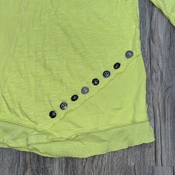 Soft Surroundings Green Cowl Neck Top Small Petite SP - Picture 3 of 7